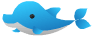 海の生き物「イルカ」の滑らかなアニメーション