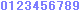 青紫のカウンター数字