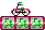 「自転車」の絵が飛び出すスロット風アニメーション