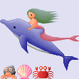 イルカと人魚
