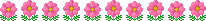 コスモスの花のアニメライン