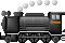 蒸気機関車のアニメーション