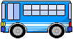 枠無しの絵カード：バス