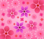 ピンク系の花のスマートフォン壁紙