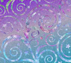 紫系色背景の巻き蔓と星のスマートフォン壁紙