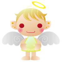 天使のGIFアニメーション（ミックス）