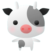 牛のGIFアニメーション