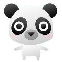 ぱんだのGIFアニメーション