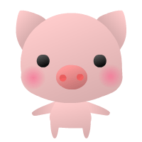 ブタのGIFアニメーション