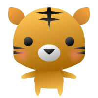 トラのGIFアニメーション