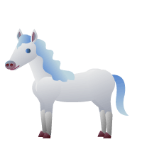 午年の馬のGIFアニメーション