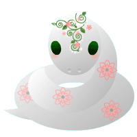 巳年の蛇のGIFアニメーション