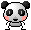 パンダがぱたぱた動くアニメ