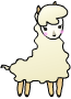 アルパカのアニメ