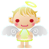 天使のGIFアニメーション（ミックス）