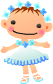 バレリーナの女の子のアニメ