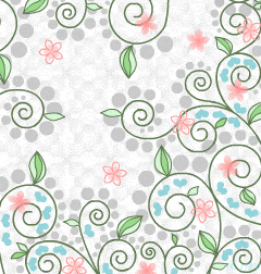 「巻き蔓と蝶」の滑らかなアニメーション