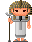 古代エジプトの男の人のアニメ2