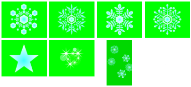 雪、星のMP4アニメーションをダウンロード