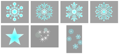 雪、星のMP4アニメーションをダウンロード