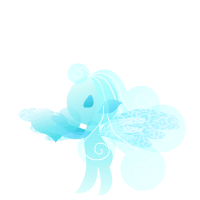 透明のブルー天使のGIF画像（白背景用）