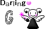 ダーリンのイニシャルがアルファベット「G」の天使のアニメ