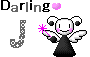 ダーリンのイニシャルがアルファベット「J」の天使のアニメ