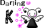 ダーリンのイニシャルがアルファベット「K」の天使のアニメ