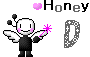 ハニーのイニシャルがアルファベット「D」の天使のアニメ