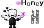 ハニーのイニシャルがアルファベット「H」の天使のアニメ