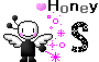 ハニーのイニシャルがアルファベット「S」の天使のアニメ
