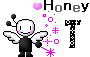 ハニーのイニシャルがアルファベット「T」の天使のアニメ