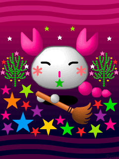 蠍座が星の掃除をしているのピクセルアート2