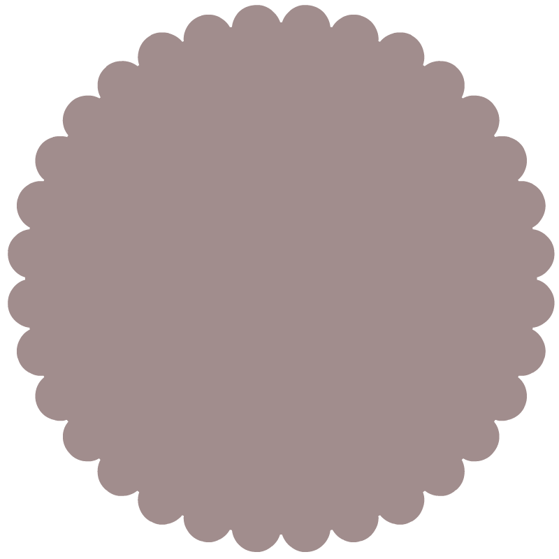 ココアブラウン色のべた塗り枠