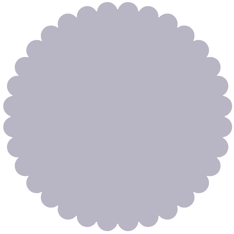 ライラックグレー色のべた塗り枠