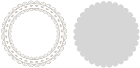 グレージュ色枠