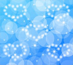 水色背景の丸のハートのスマートフォン壁紙