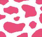 白地にピンク色の牛柄のスマートフォン壁紙