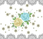 バラとレースのスマートフォン壁紙