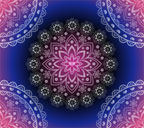 黒からピンク色へのグラデーョン背景の大きいレースのスマートフォン壁紙