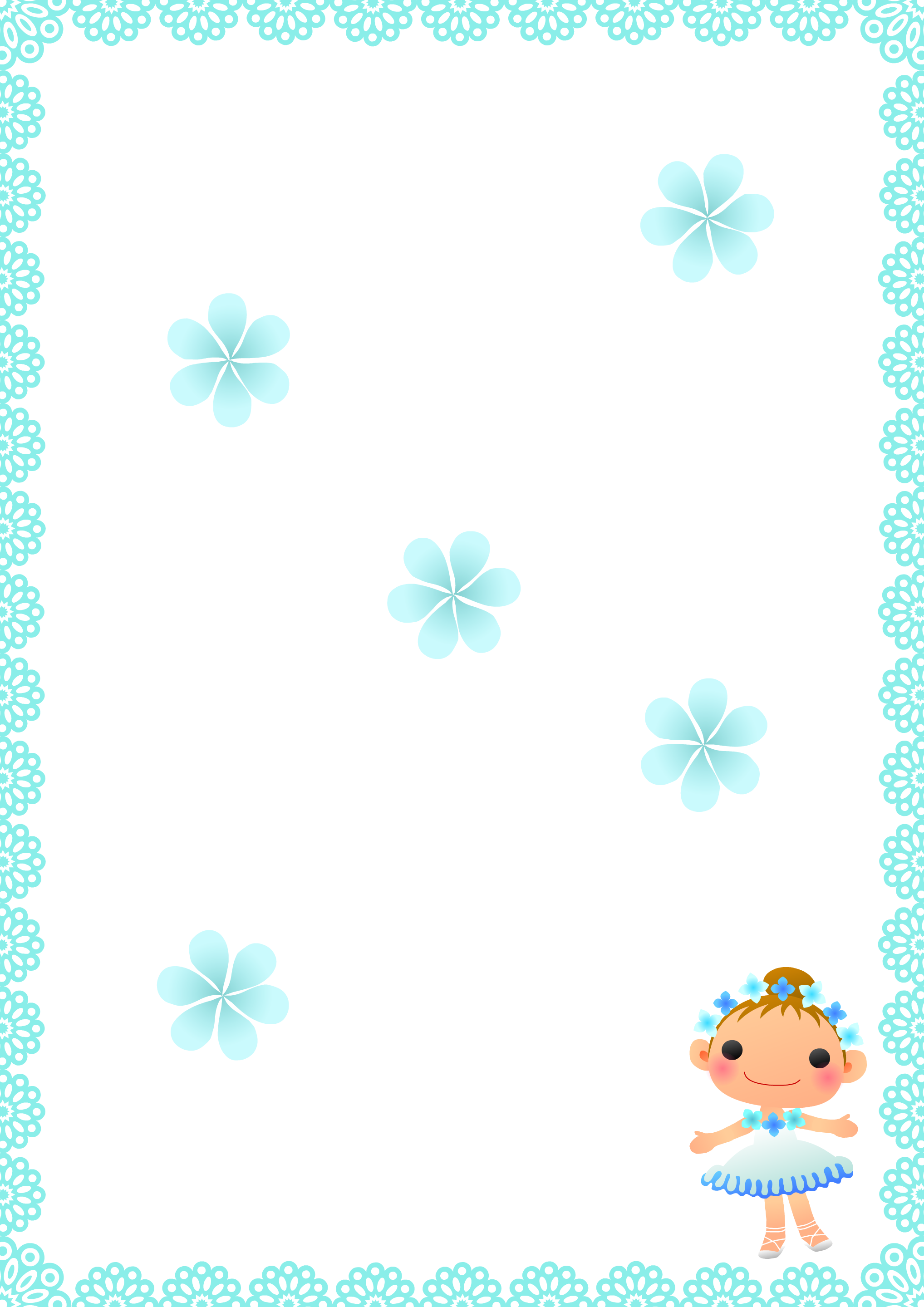 女の子とレースのポスター用壁紙：PNG画像