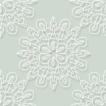薄い緑系色（グリーン）のレースの壁紙