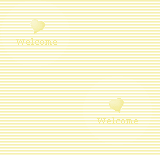 薄い黄色（イエロー）のストライプの壁紙