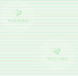 薄い緑色（グリーン）のストライプの壁紙