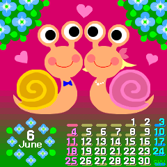 2006/6 の待ち受けカレンダー