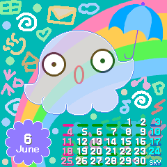2006/6 の待ち受けカレンダー2