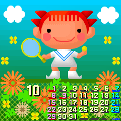 2006/10 の待ち受けカレンダー