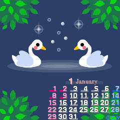 2006/1 の待ち受けカレンダー