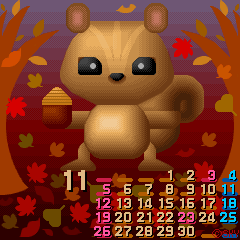 2006/11 の待ち受けカレンダー2