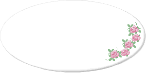 ピンク色のバラのプレート